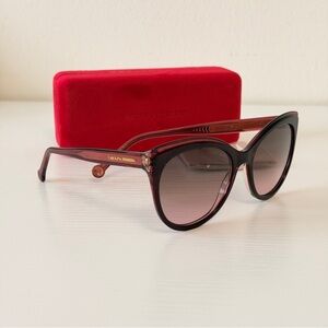 New! Carolina Herrera Women's Burgundy Sunglasses, HER0175/S C8CM2, Authentic